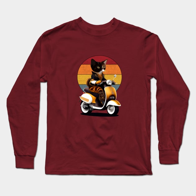 Tortoiseshel Cat Long Sleeve T-Shirt by PetODesigns